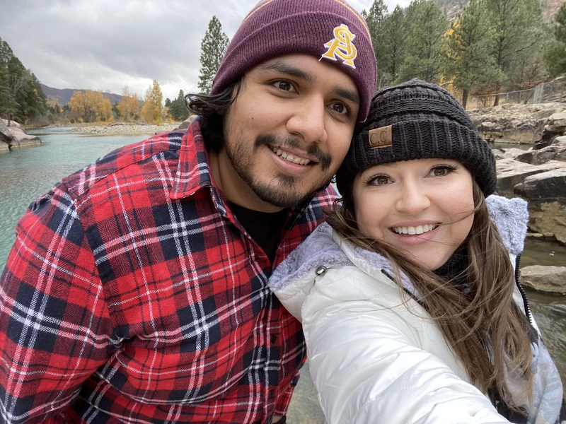 Together beside the river